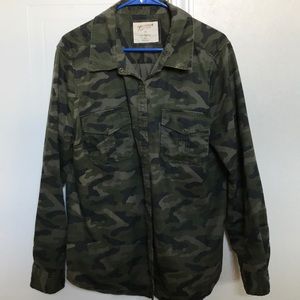Camo Button Down Shirt